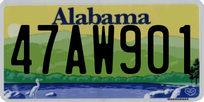 AL license plate 47AW901