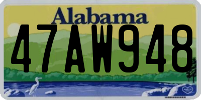 AL license plate 47AW948