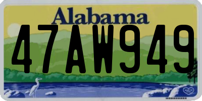 AL license plate 47AW949