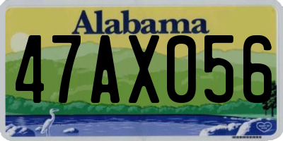 AL license plate 47AX056