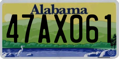 AL license plate 47AX061
