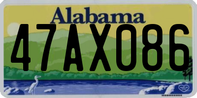 AL license plate 47AX086