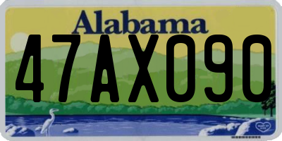 AL license plate 47AX090