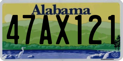 AL license plate 47AX121