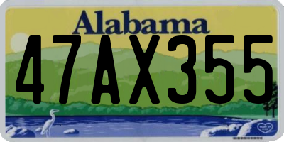 AL license plate 47AX355