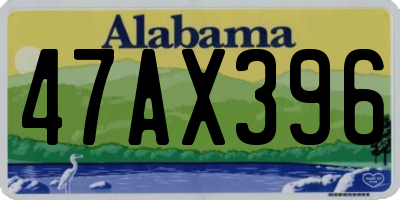 AL license plate 47AX396