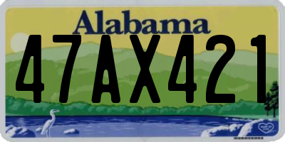 AL license plate 47AX421