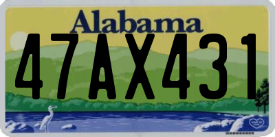 AL license plate 47AX431