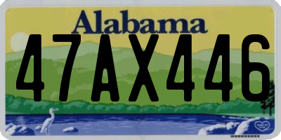 AL license plate 47AX446