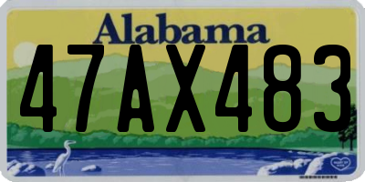 AL license plate 47AX483
