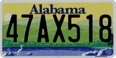AL license plate 47AX518
