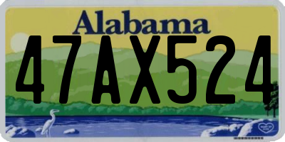 AL license plate 47AX524