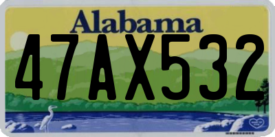 AL license plate 47AX532