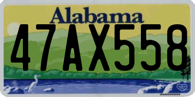 AL license plate 47AX558