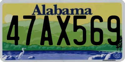 AL license plate 47AX569