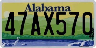 AL license plate 47AX570