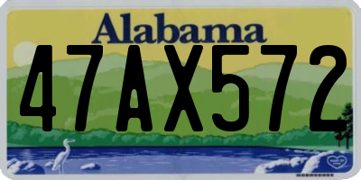 AL license plate 47AX572