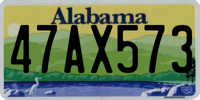 AL license plate 47AX573