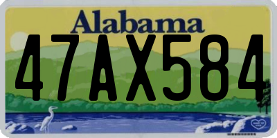AL license plate 47AX584