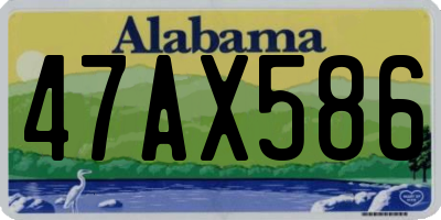 AL license plate 47AX586
