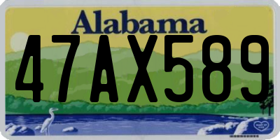 AL license plate 47AX589