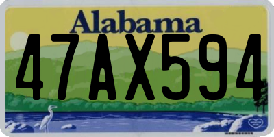 AL license plate 47AX594
