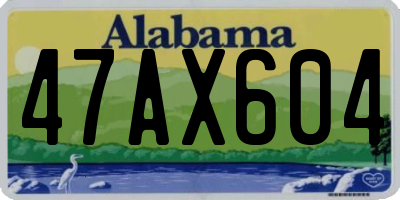 AL license plate 47AX604