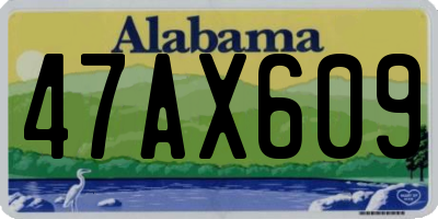 AL license plate 47AX609