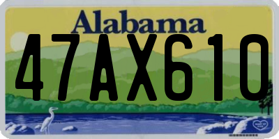 AL license plate 47AX610