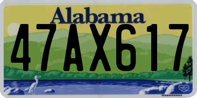 AL license plate 47AX617