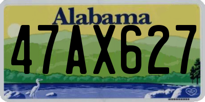 AL license plate 47AX627