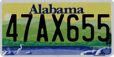 AL license plate 47AX655