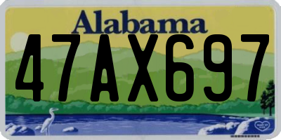 AL license plate 47AX697