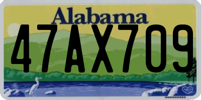AL license plate 47AX709