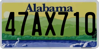 AL license plate 47AX710