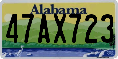 AL license plate 47AX723