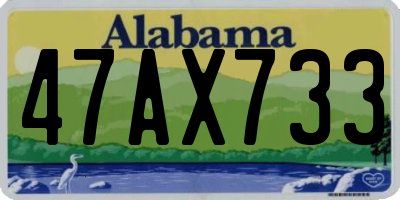 AL license plate 47AX733