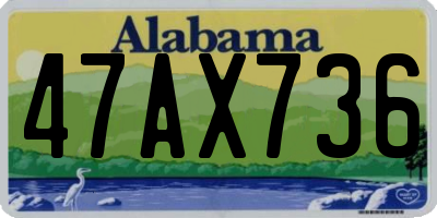 AL license plate 47AX736