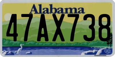 AL license plate 47AX738