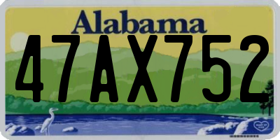 AL license plate 47AX752