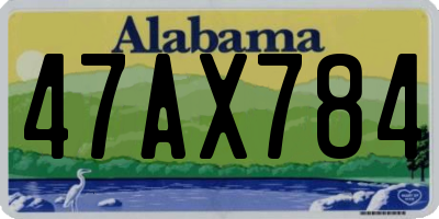 AL license plate 47AX784