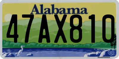 AL license plate 47AX810