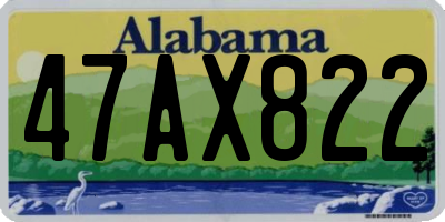 AL license plate 47AX822