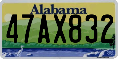AL license plate 47AX832