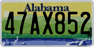 AL license plate 47AX852