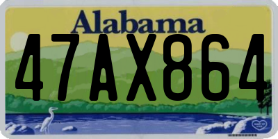 AL license plate 47AX864