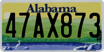 AL license plate 47AX873