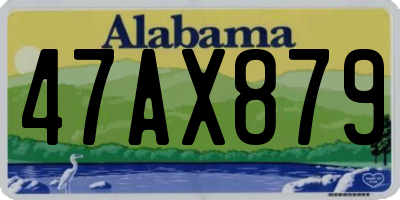 AL license plate 47AX879