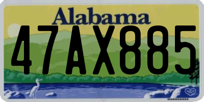 AL license plate 47AX885