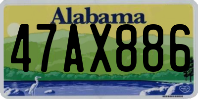 AL license plate 47AX886